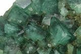 Green, Fluorescent, Cubic Fluorite Crystals - Madagascar #246162-1